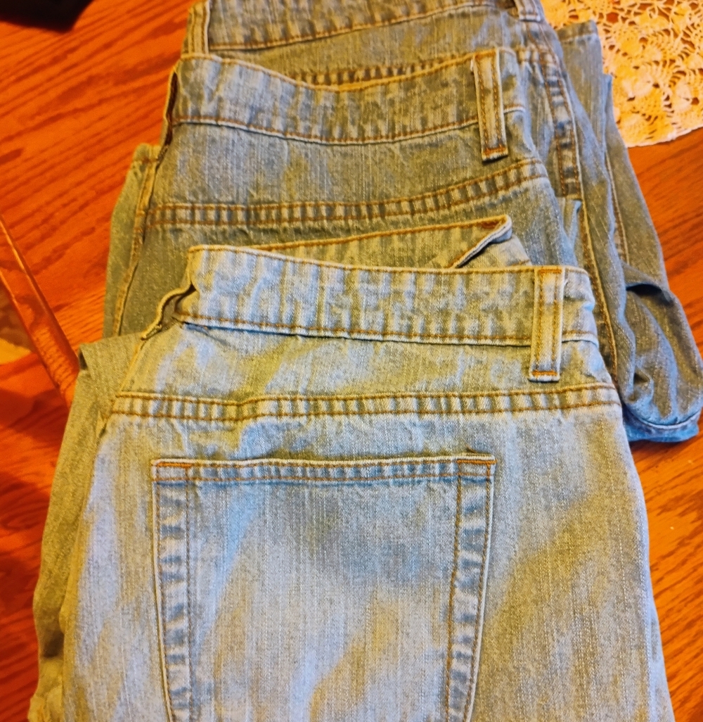 St. John's Bay Light Blue Straight Leg Jeans